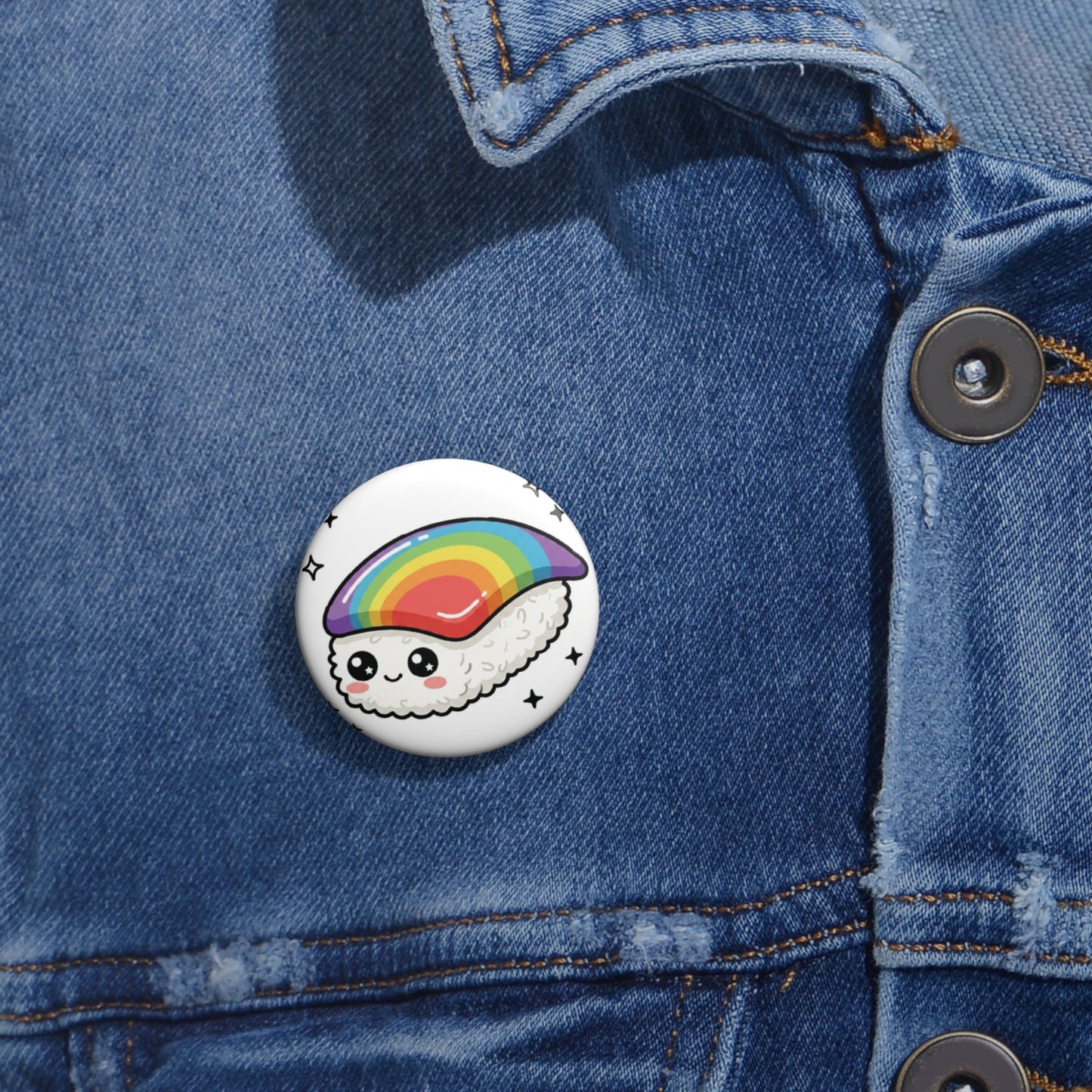 CutiePride - Sushi | Kawaii Rainbow Pride Button