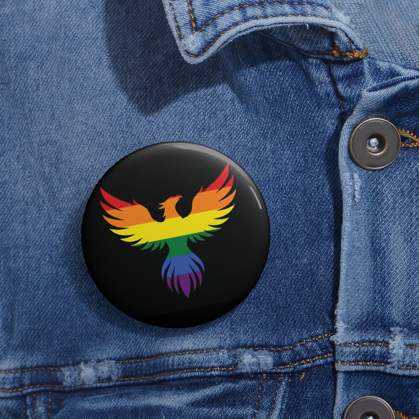 Phoenix | Pride Animal Button