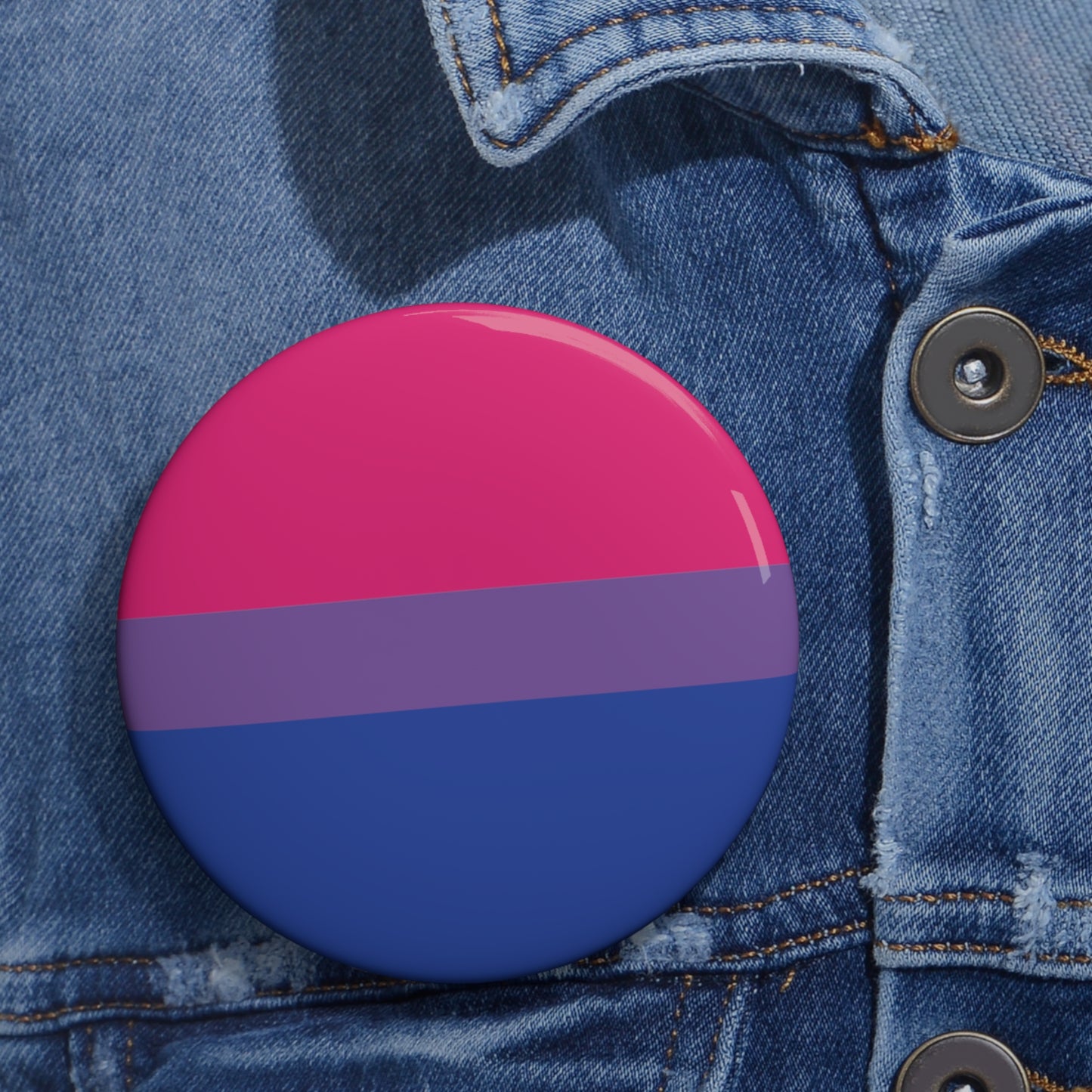 Bisexual Pride Flag Button