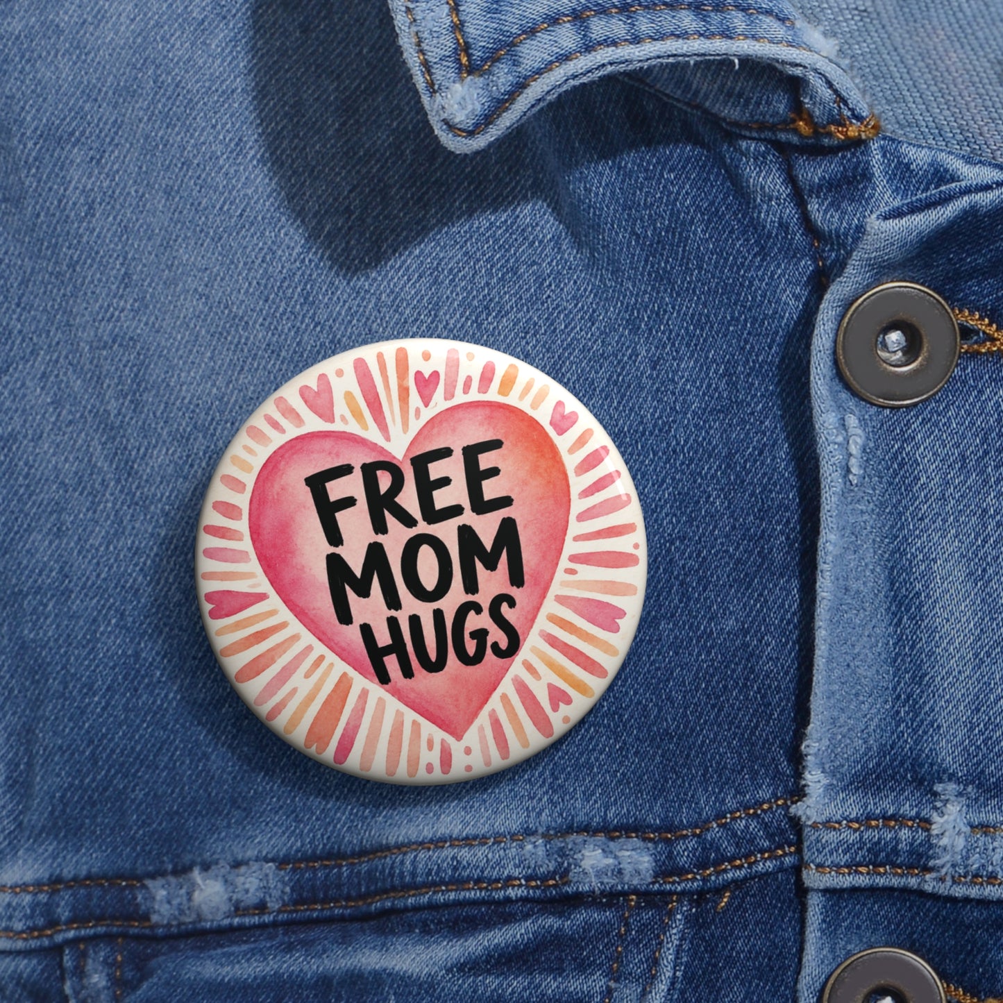 Free Mom Hugs | Pride Ally Button