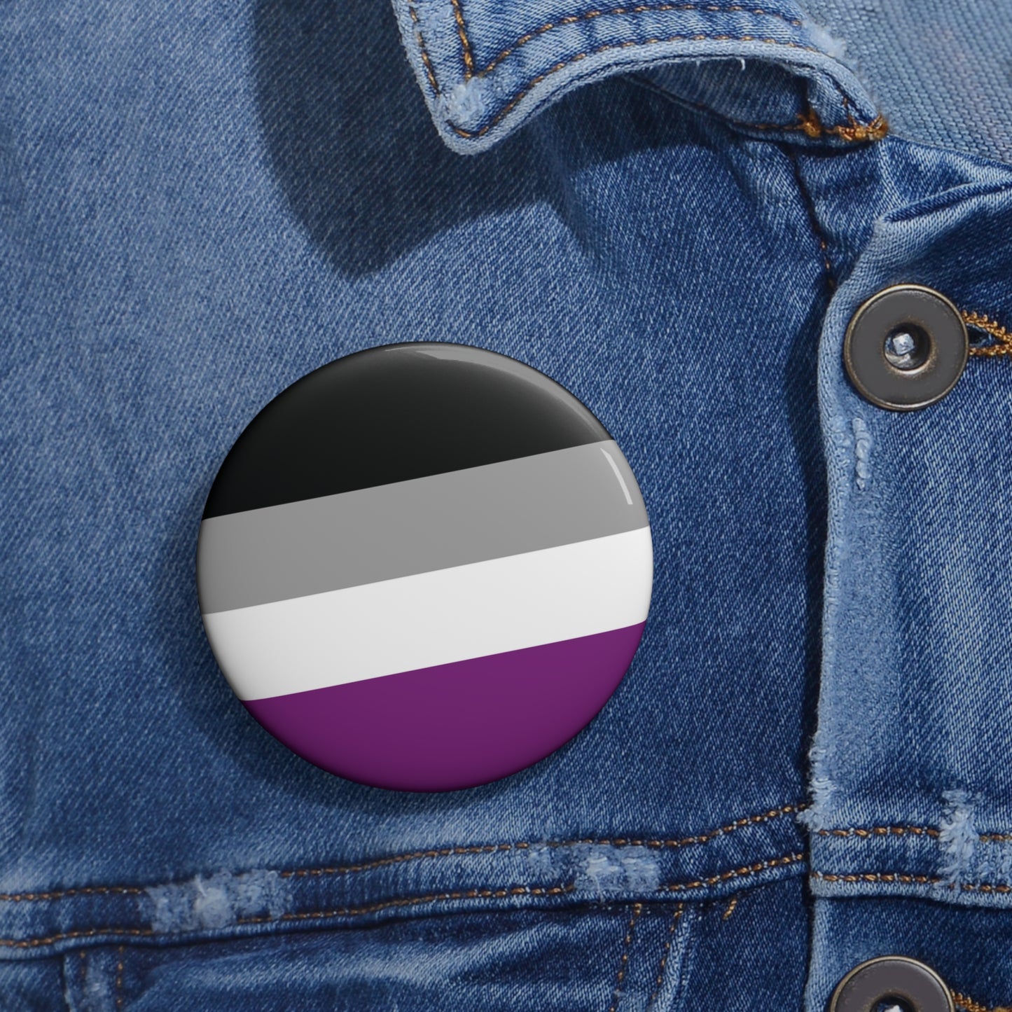 Asexual Pride Flag Button