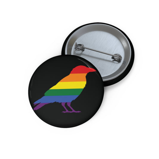 Crow | Pride Animal Button