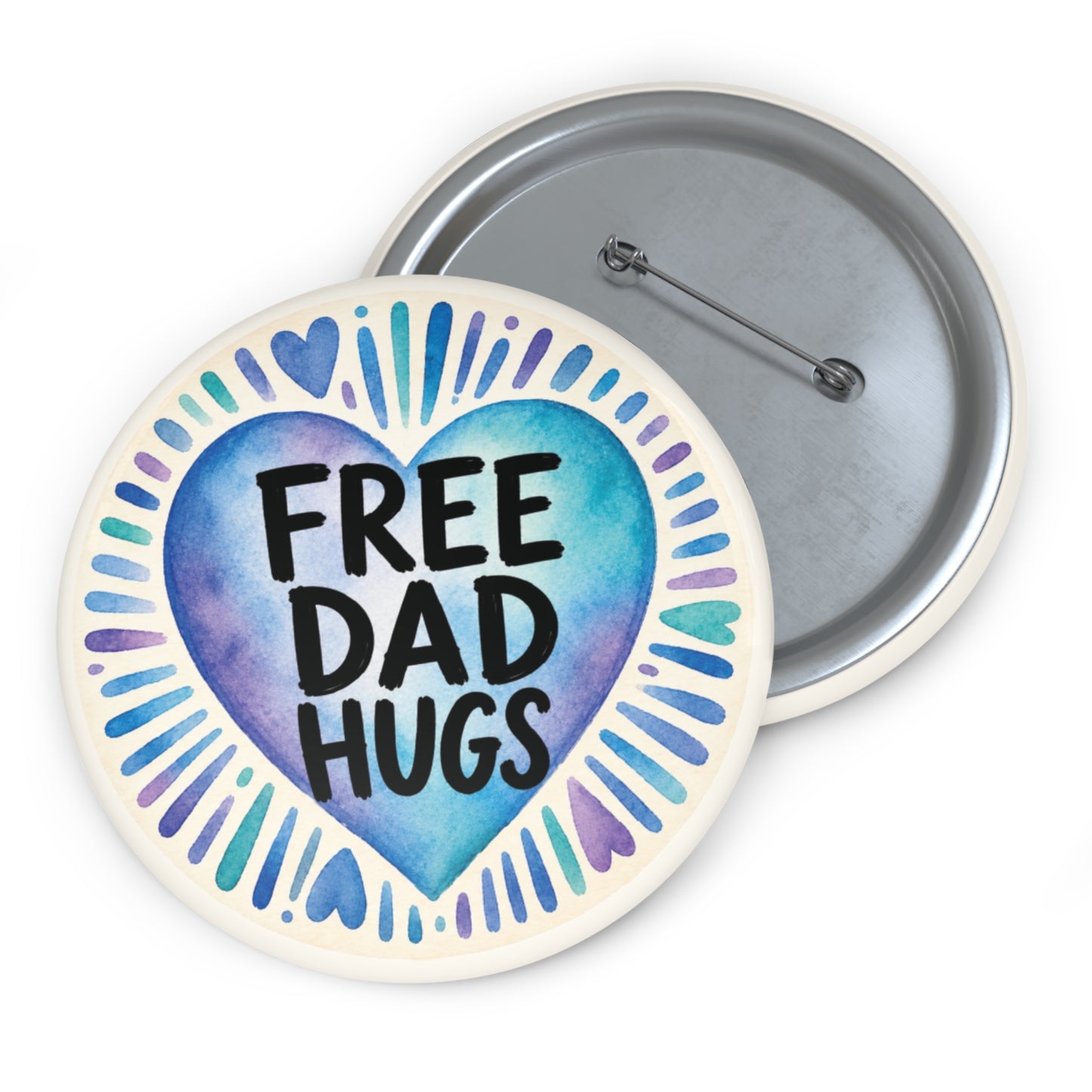 Free Dad Hugs | Pride Ally Button