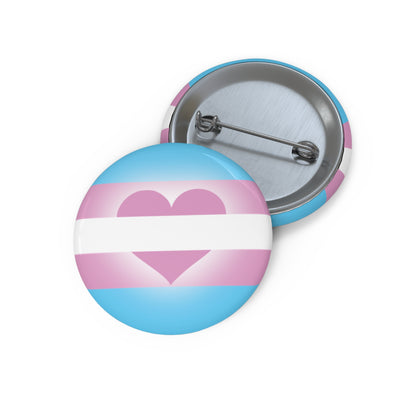 Trans Support Pride Flag Button