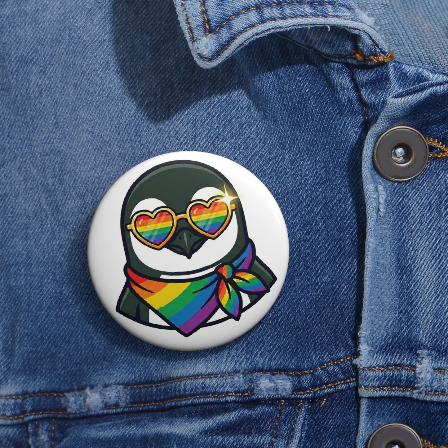 Penguin | Prideglasses Pride Button