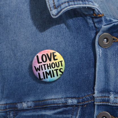 Love Without Limits | Watercolor Pride Button