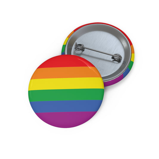 Gay Pride Flag Button