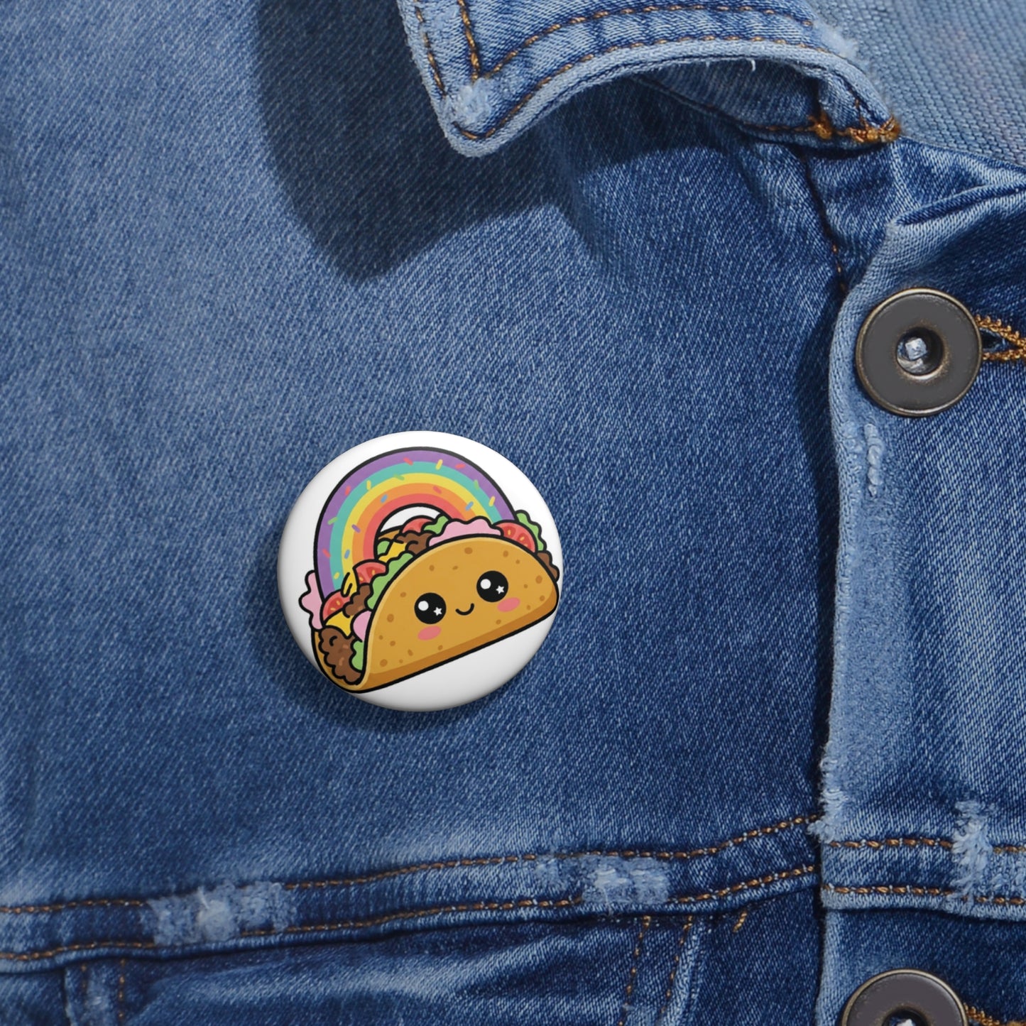 CutiePride - Taco | Kawaii Rainbow Pride Button