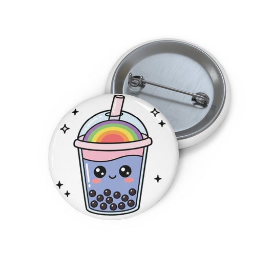 CutiePride - Boba | Kawaii Rainbow Pride Button