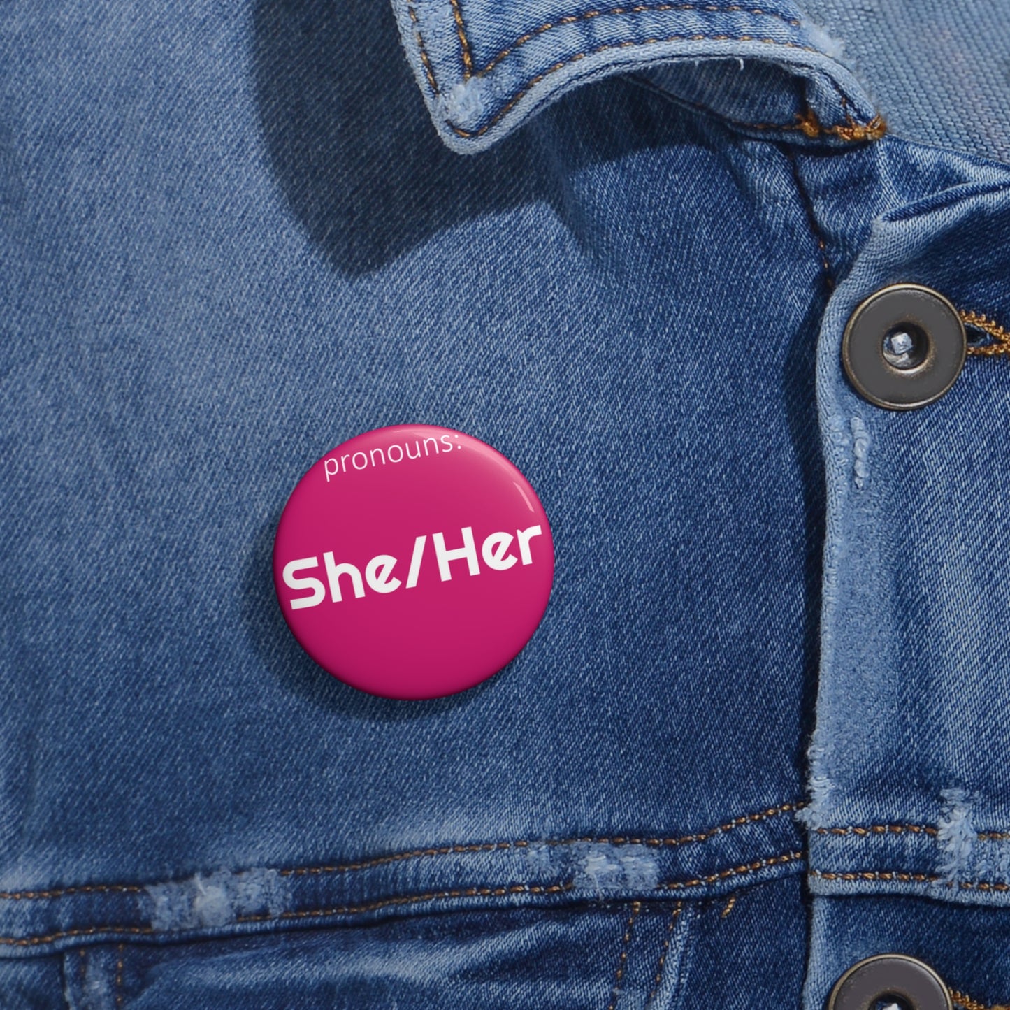 She/Her | Pronoun Pin | Pride Button