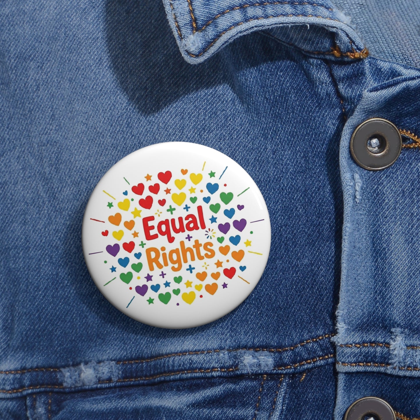 Equal Rights | Statement Pin Button