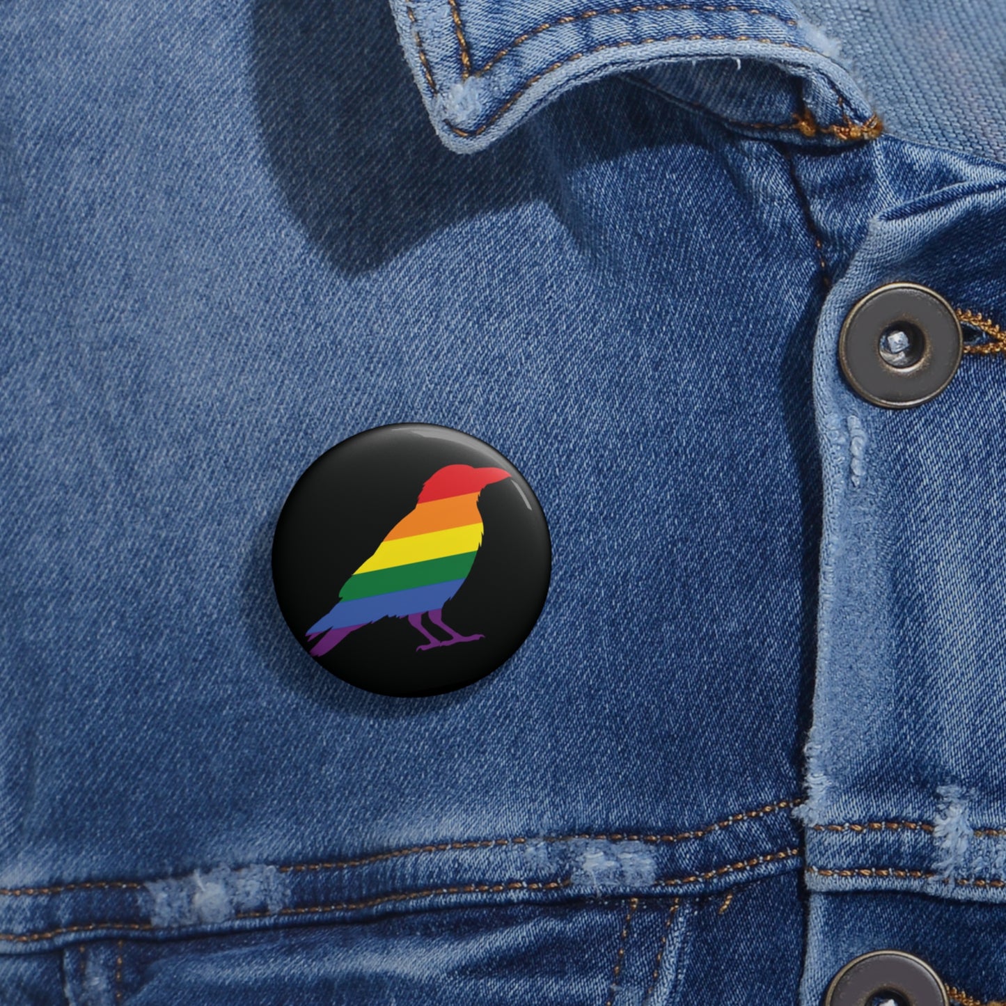 Crow | Pride Animal Button