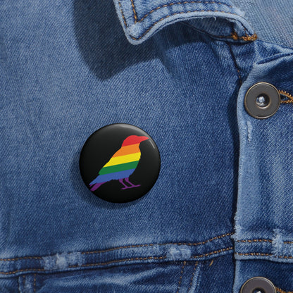 Crow | Pride Animal Button