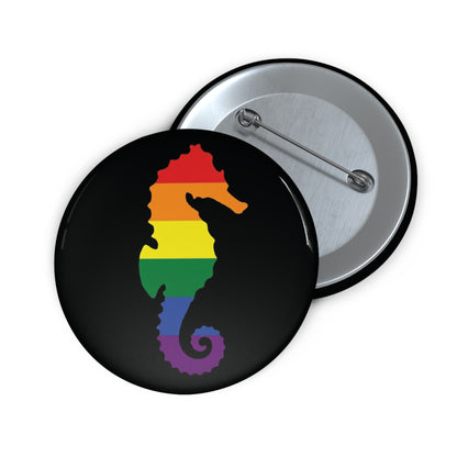 Seahorse | Pride Animal Button