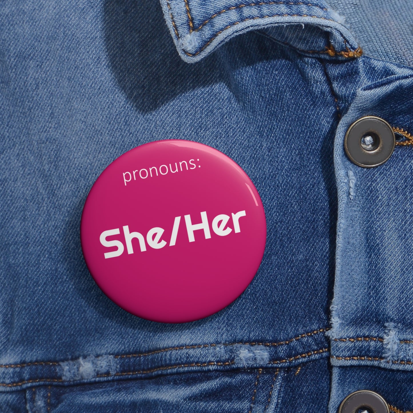 She/Her | Pronoun Pin | Pride Button