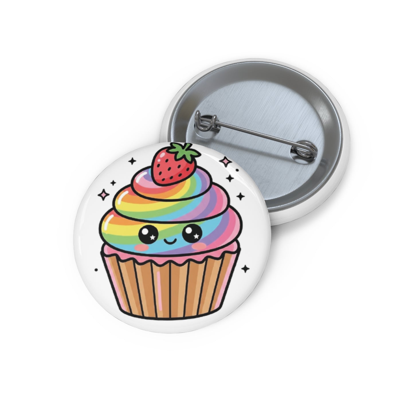 CutiePride - Cupcake | Kawaii Rainbow Pride Button