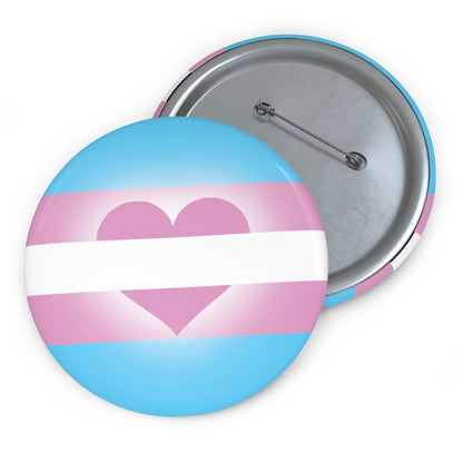 Trans Support Pride Flag Button