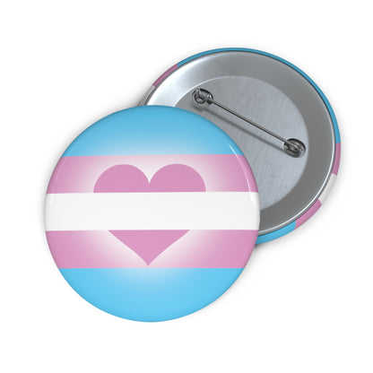 Trans Support Pride Flag Button