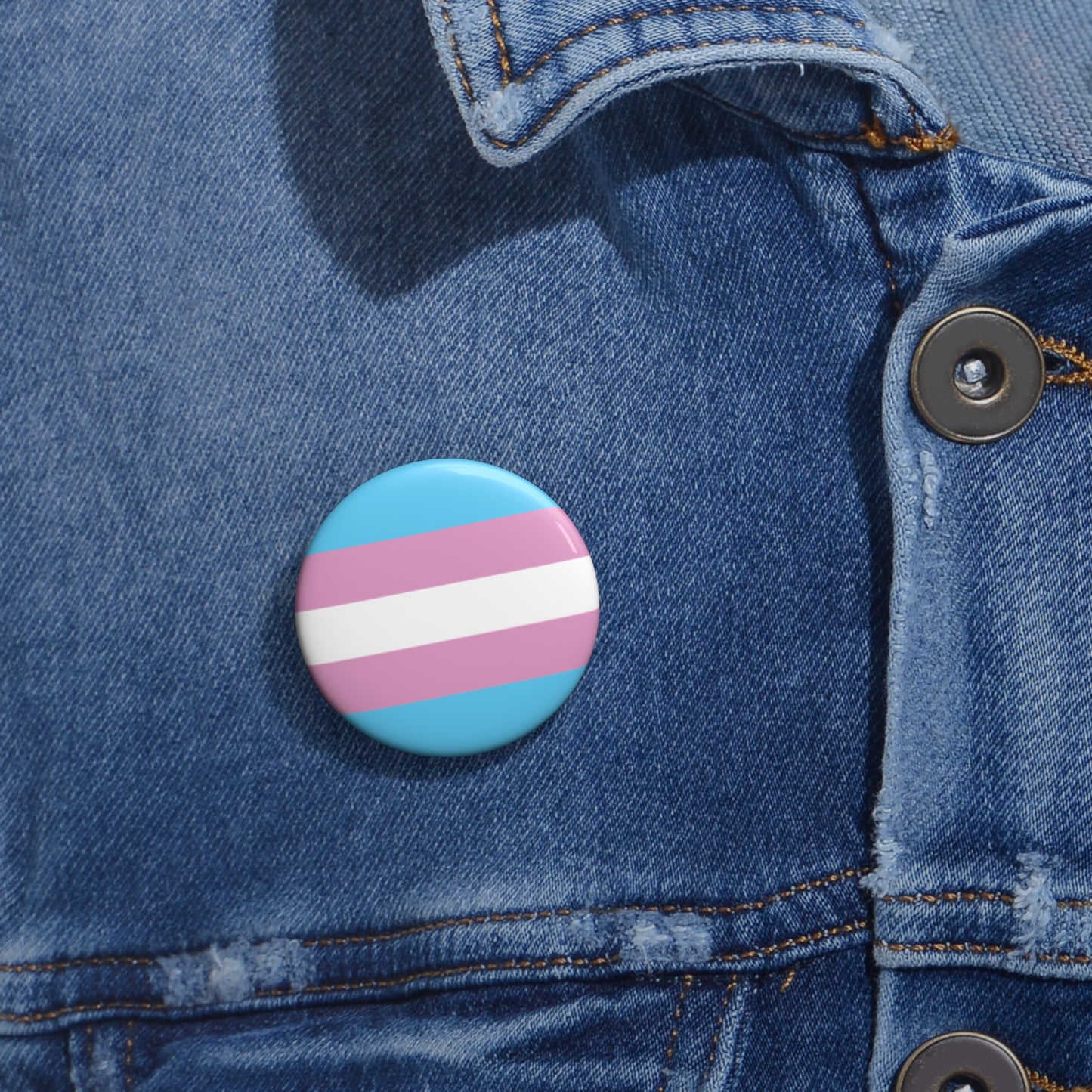 Trans Pride Flag Button