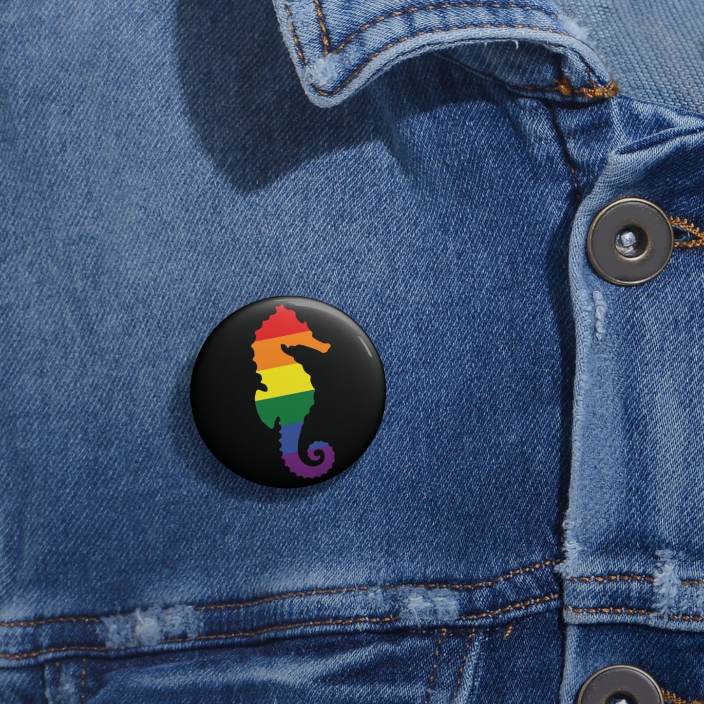 Seahorse | Pride Animal Button